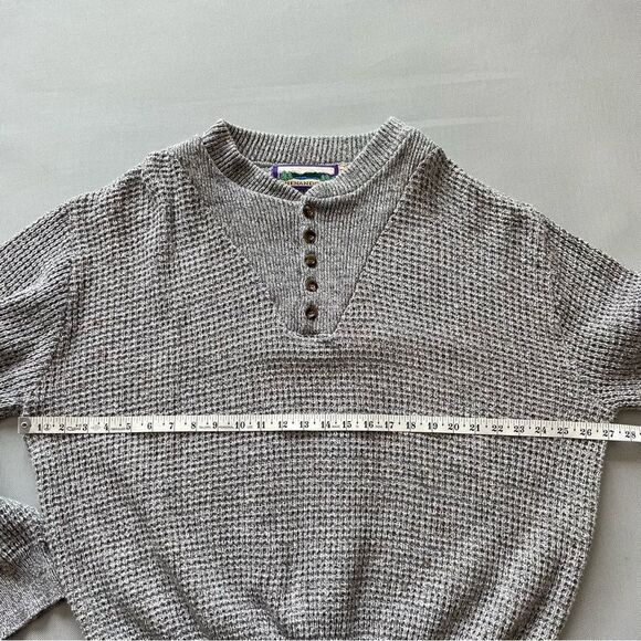 Shenandoah Grey Cable Knit Sweater Made in USA Men’s Size XLT - Picture 5 of 6